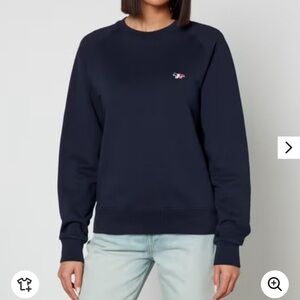 Maison Kitsuné Fox Patch Crewneck Sweatshirt